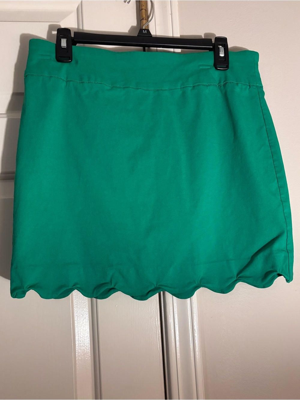 Zac & Rachel Emerald Scallop-Hem Mini Skort